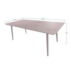 TABLE RECTANGLE 8 PERSONNES ALUMINIUM