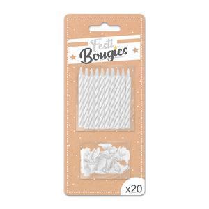 Bougies Blanches X20