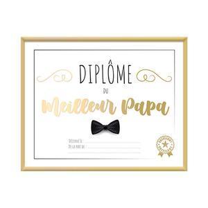 Cadre Diplome Meilleur Papa