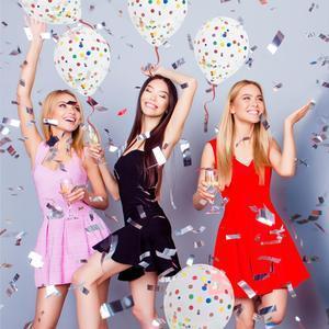 Sachet 6 Ballons Confettis Mul