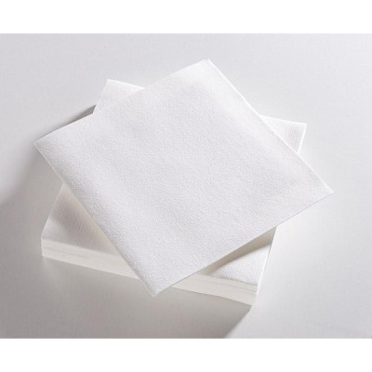 Lot de 20 serviettes - Intissée - 40 cm x 40 cm - Blanc