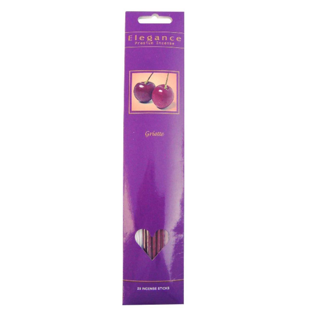 Lot de 20 bâtons d'encens griotte - Bois écorces - 31 x 6,5 cm - Violet