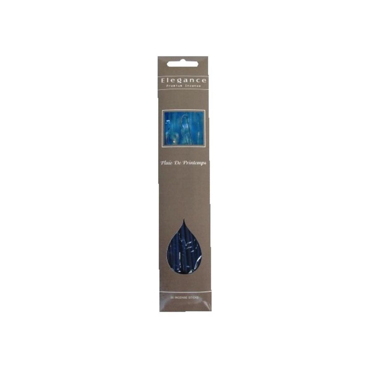 20 bâtonnets d'encens parfum pluie de Printemps - ø 1.5 x L 30 cm - Gris, bleu