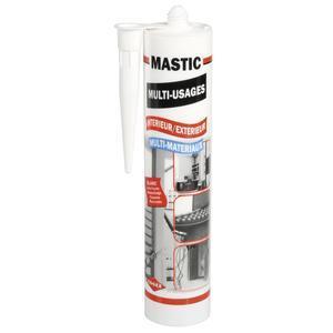 Mastic silicone multiusages - 300 ml - Blanc