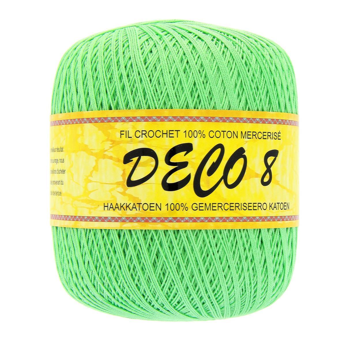 Fil pour crochet - Coton - 100 g - Vert