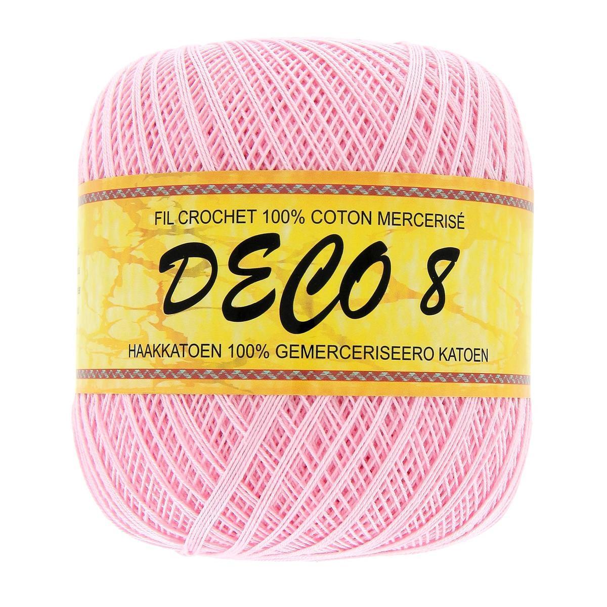Fil pour crochet - Coton - 100 g - Rose clair