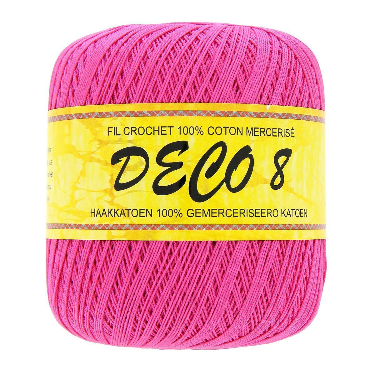 Fil pour crochet - Coton - 100 g - Rose