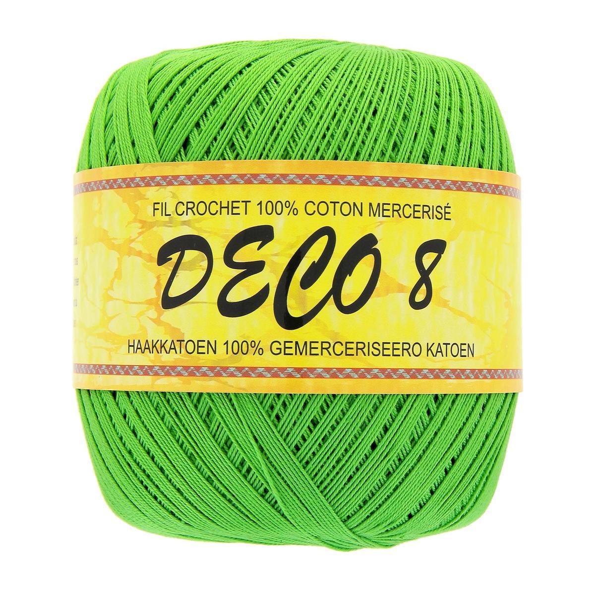 Fil pour crochet - Coton - 100 g - Vert prairie