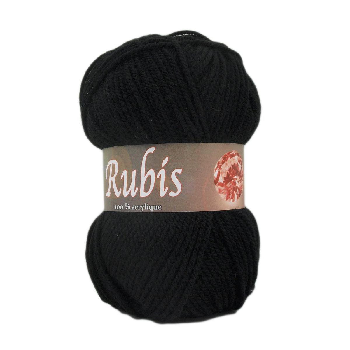 10 pelotes Rubis - 50 g - Différents coloris - Noir