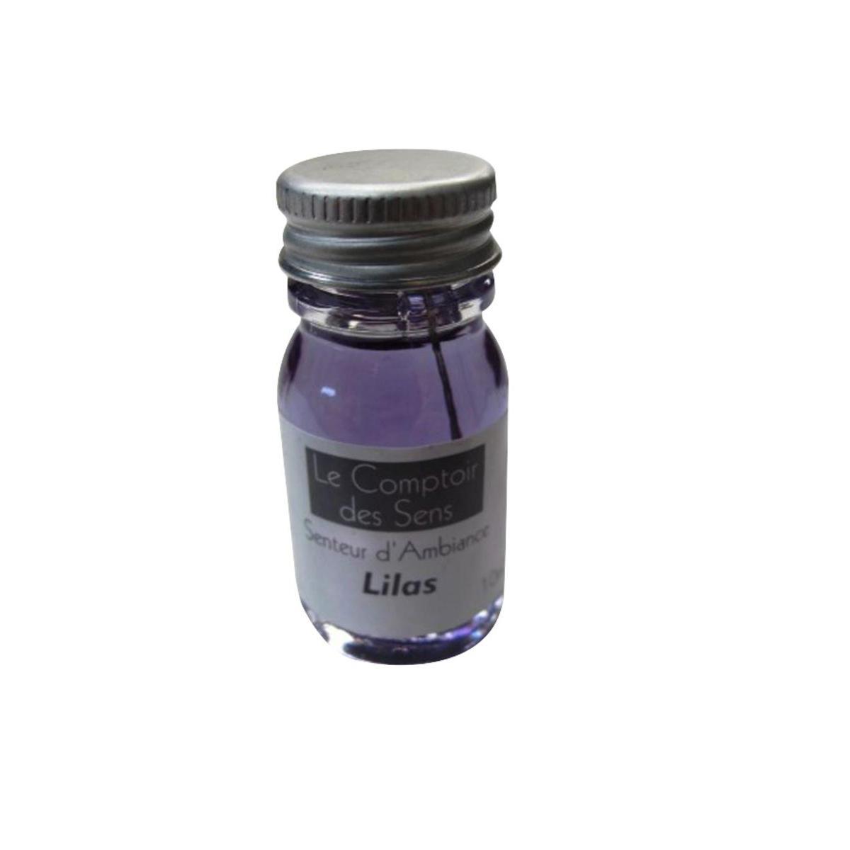Extrait senteur lilas - Verre soluté - D 2,5 x 5 cm - 10 ml - Bleu