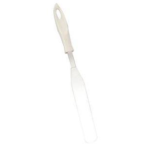 Spatule à crêpes - Acier inoxydable - 34,8 x 5 cm- Blanc et gris