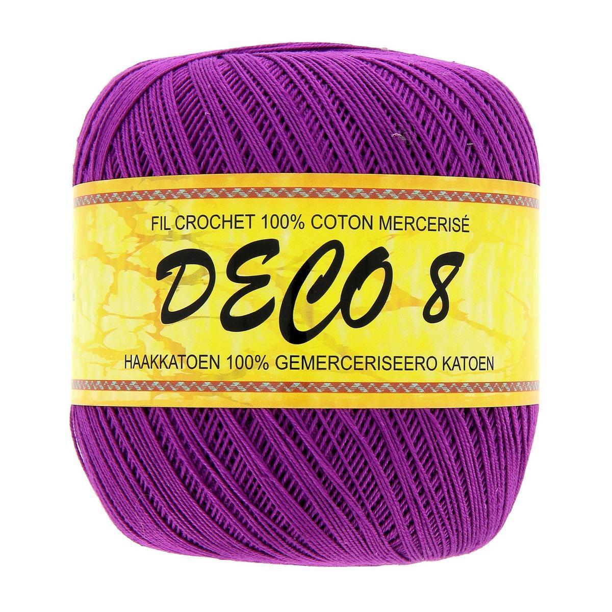 Fil pour crochet - Coton - 100 g - Violet