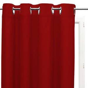Rideau à oeillets - 135 x 250 cm - Alix rouge infroissable