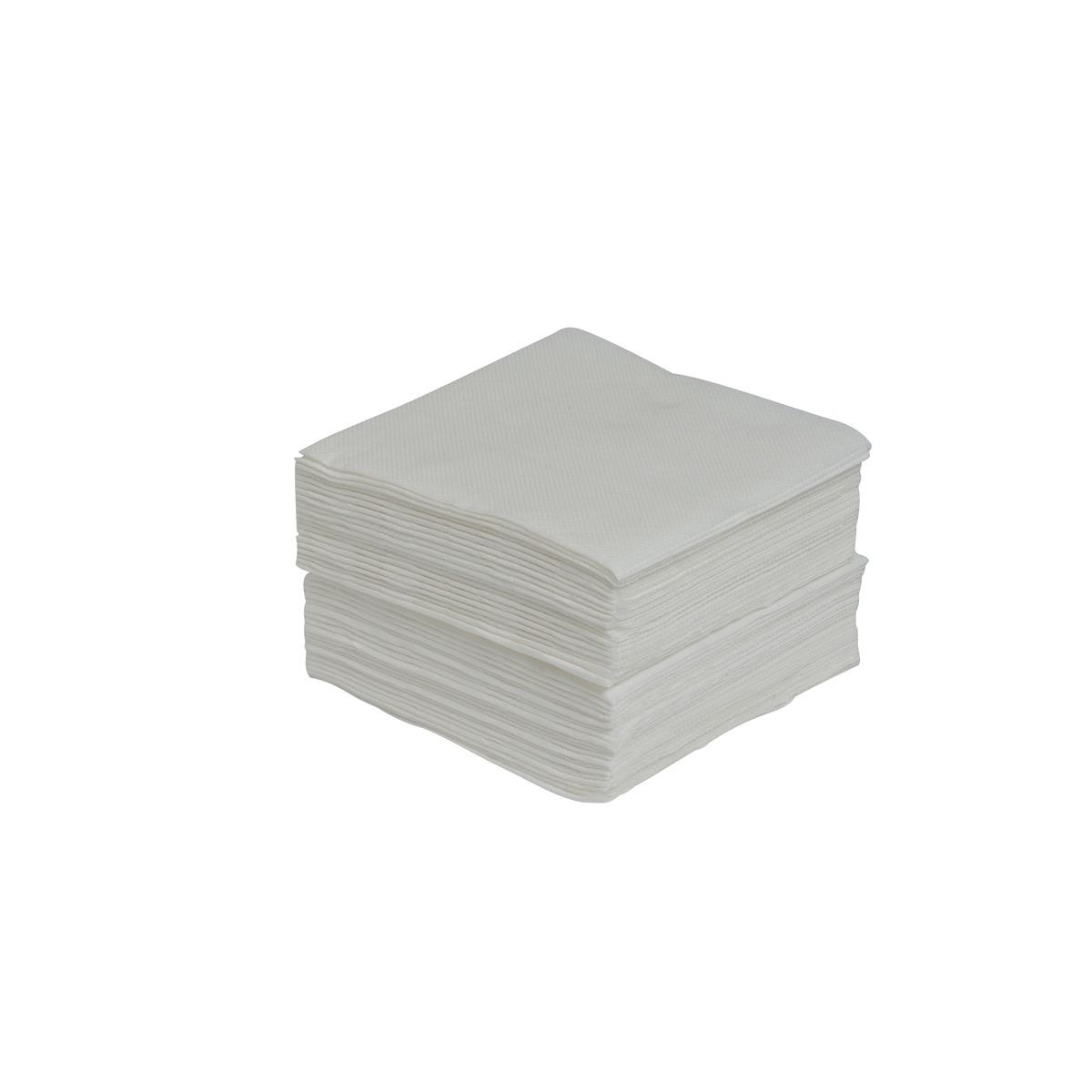 Lot de 40 serviettes Sof Touch Gappy - 25 x 25 cm - Pure Ouate de Cellulose - Blanc