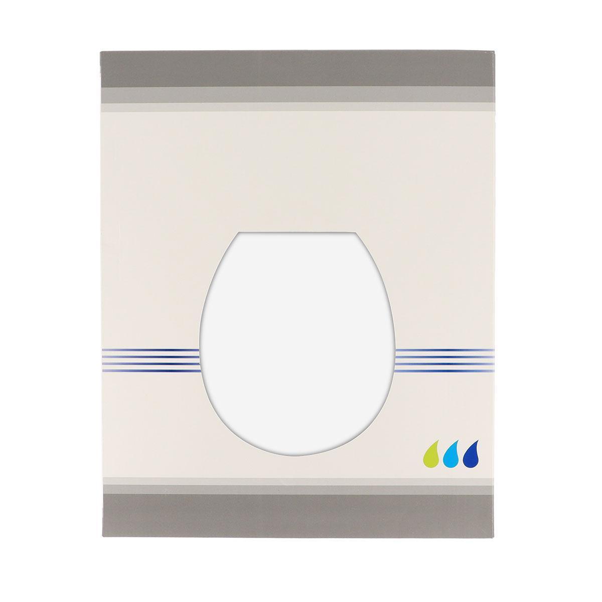 Abattant WC MDF collection Les Unis - 37,5 x 48,5 cm - Blanc