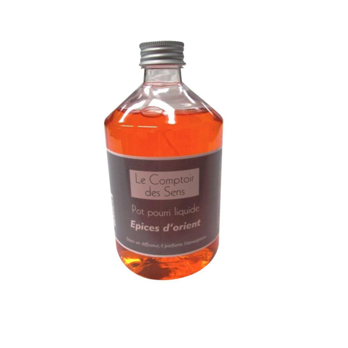 Pot-pourri épices en liquide - Plastique - D 7,5 x 15 cm - 500 ml - Orange