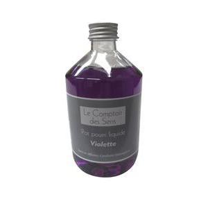 Pot-pourri violette en liquide - Plastique - D 7,5 x 15 cm - 500 ml - Violet