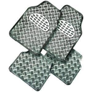 Jeu de 4 tapis pour voiture - Carbone