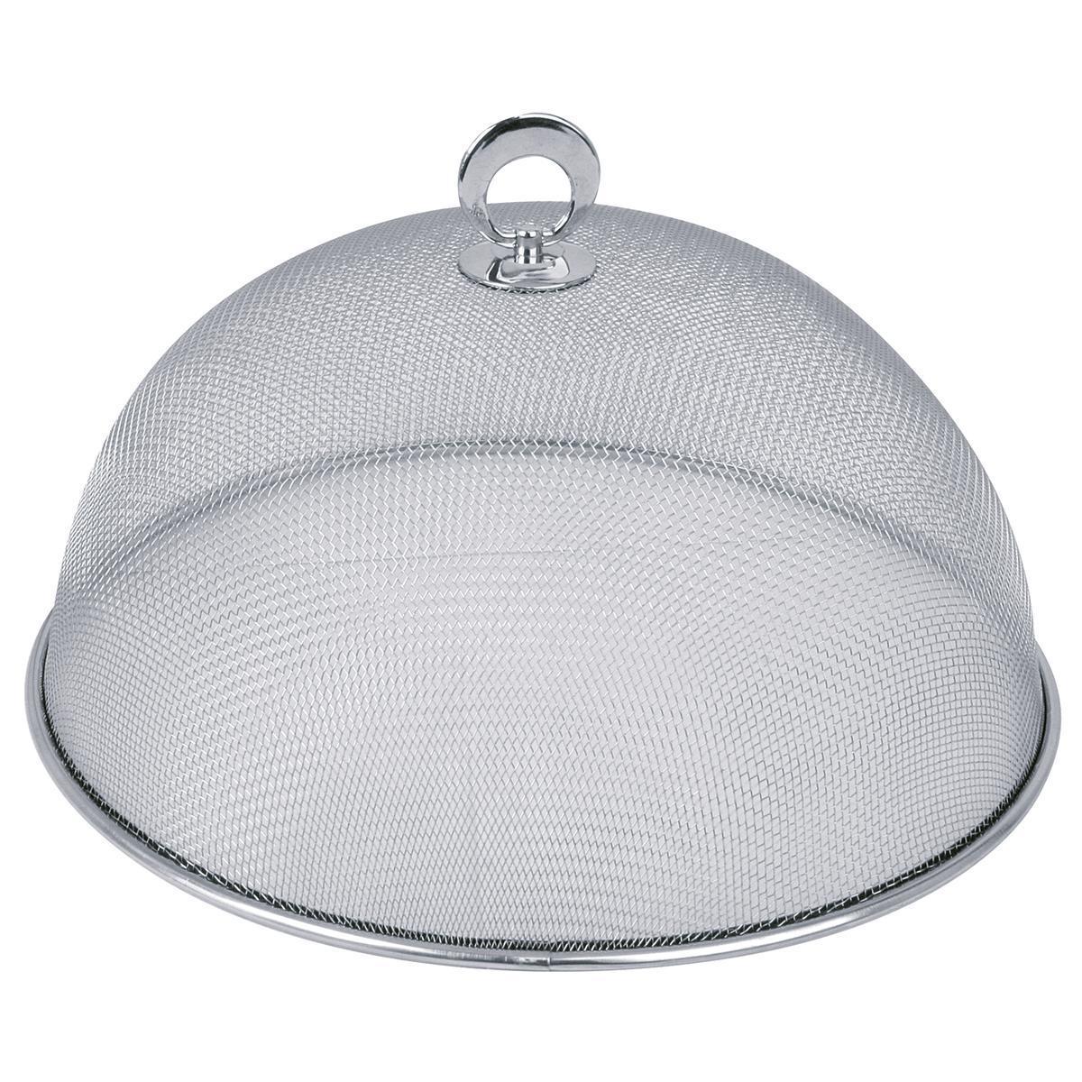 Cloche à fromage - Acier inoxydable - Diamètre 30 cm - Gris