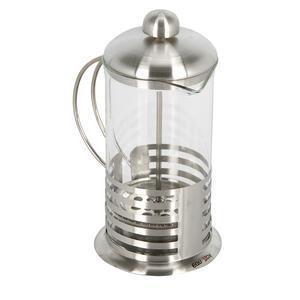 Cafetière à piston - Acier inoxydable - Diamètre 11 x 23 cm - Gris