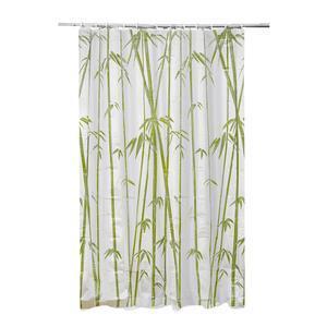 Rideau de douche bambou - L 180 x l 180 cm - Vert
