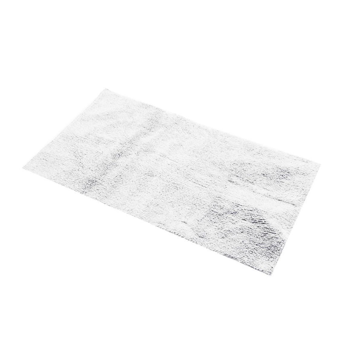 Tapis de bain -  100% coton - 45 x 75 cm - Blanc