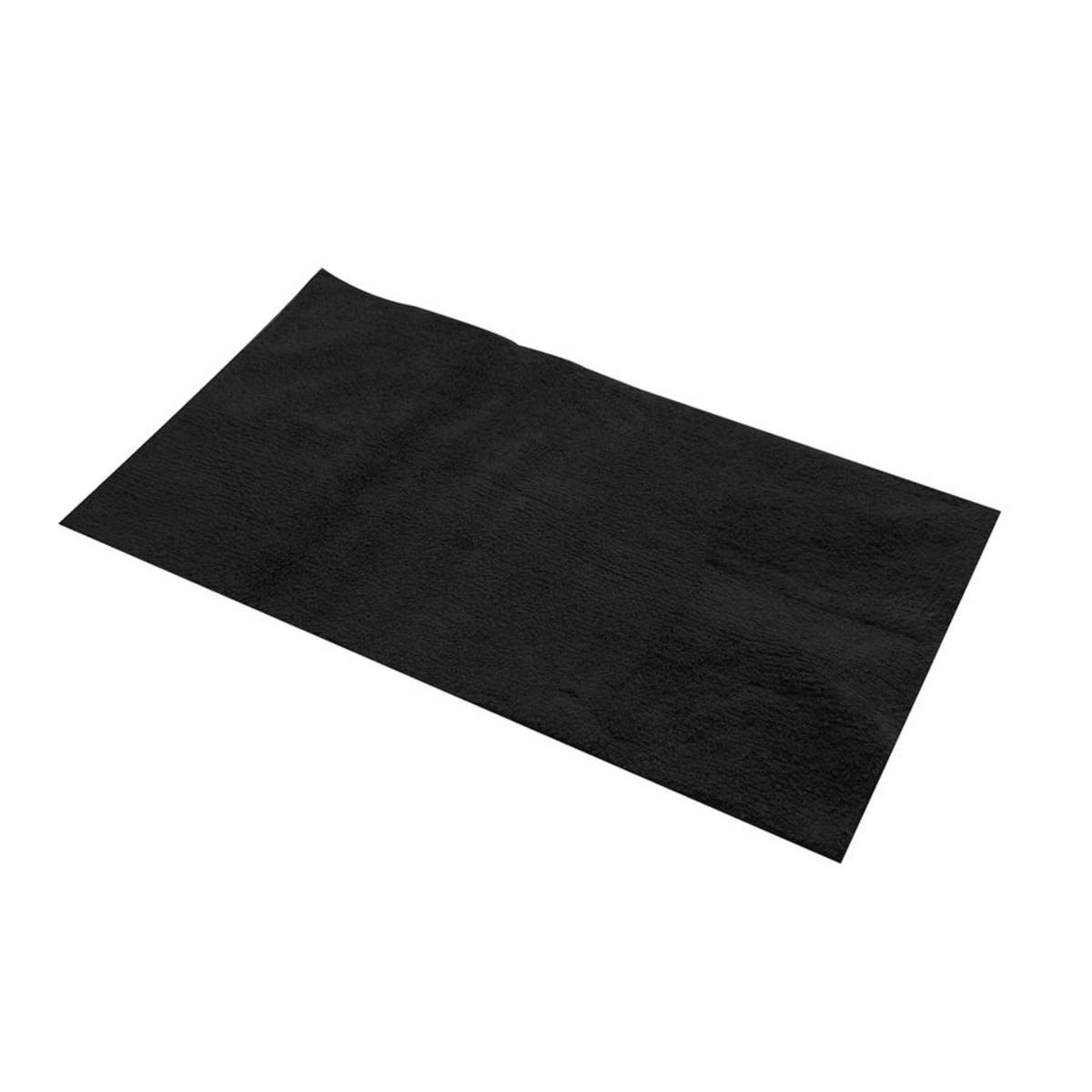 Tapis de bain en coton - 45 x 75 cm - Noir