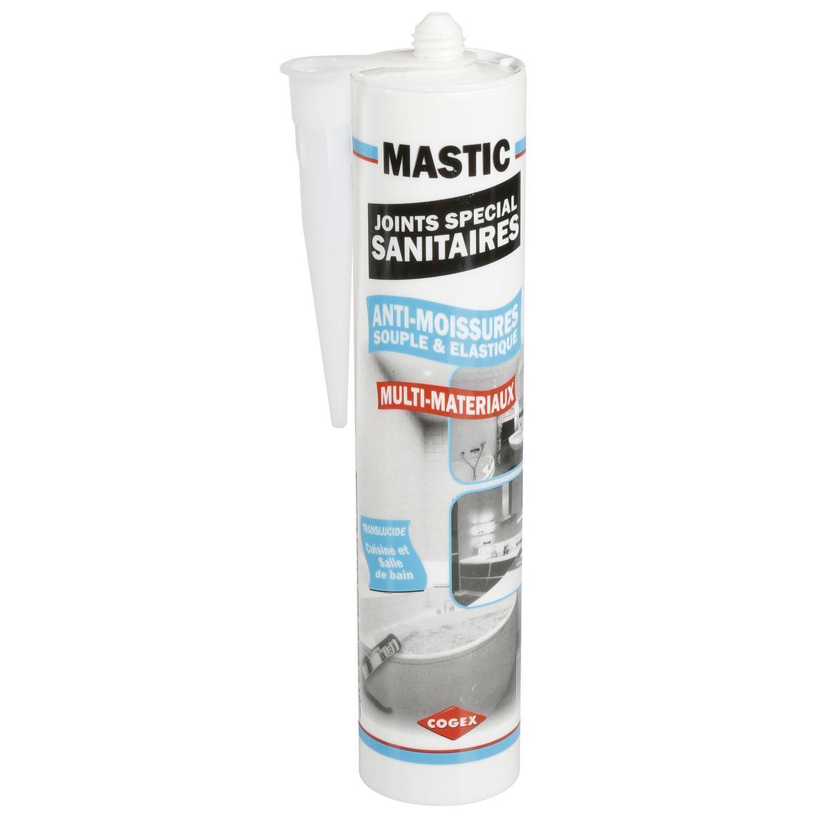 Mastic silicone sanitaire - 300 ml - Multicolore
