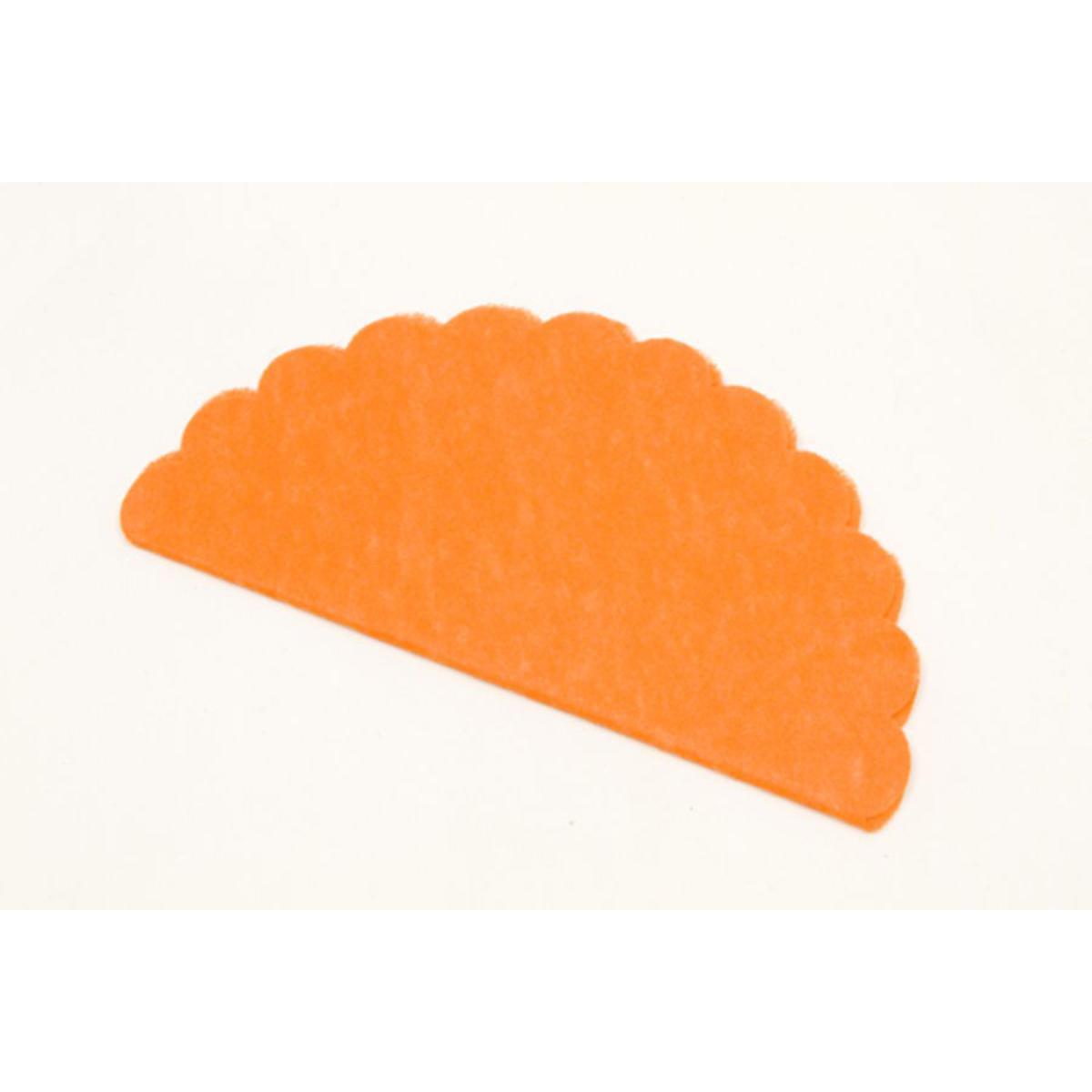 10 ronds intissés - 24 cm - Tissu non tissé - Orange