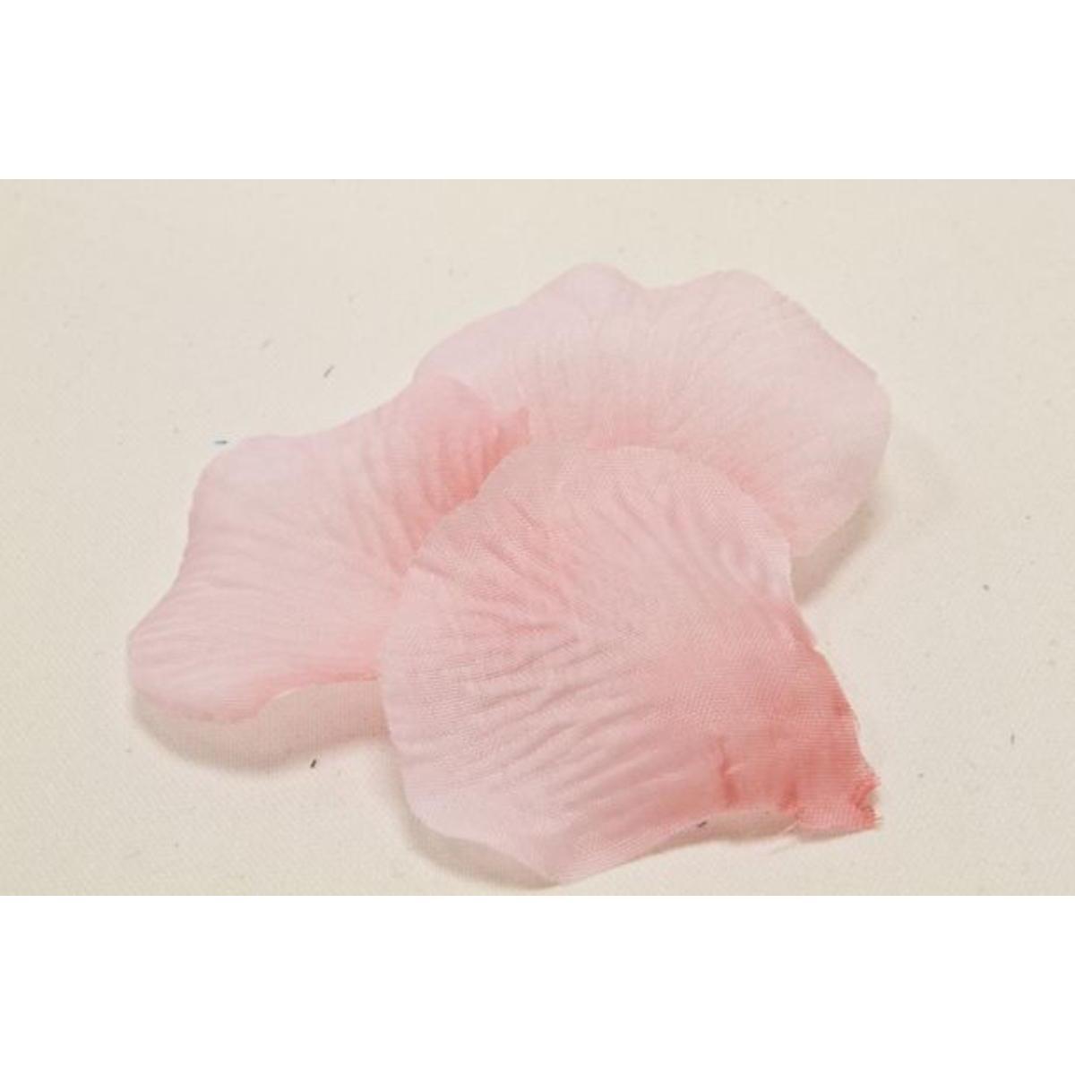 boite pvc de 100 petales en tissu rose