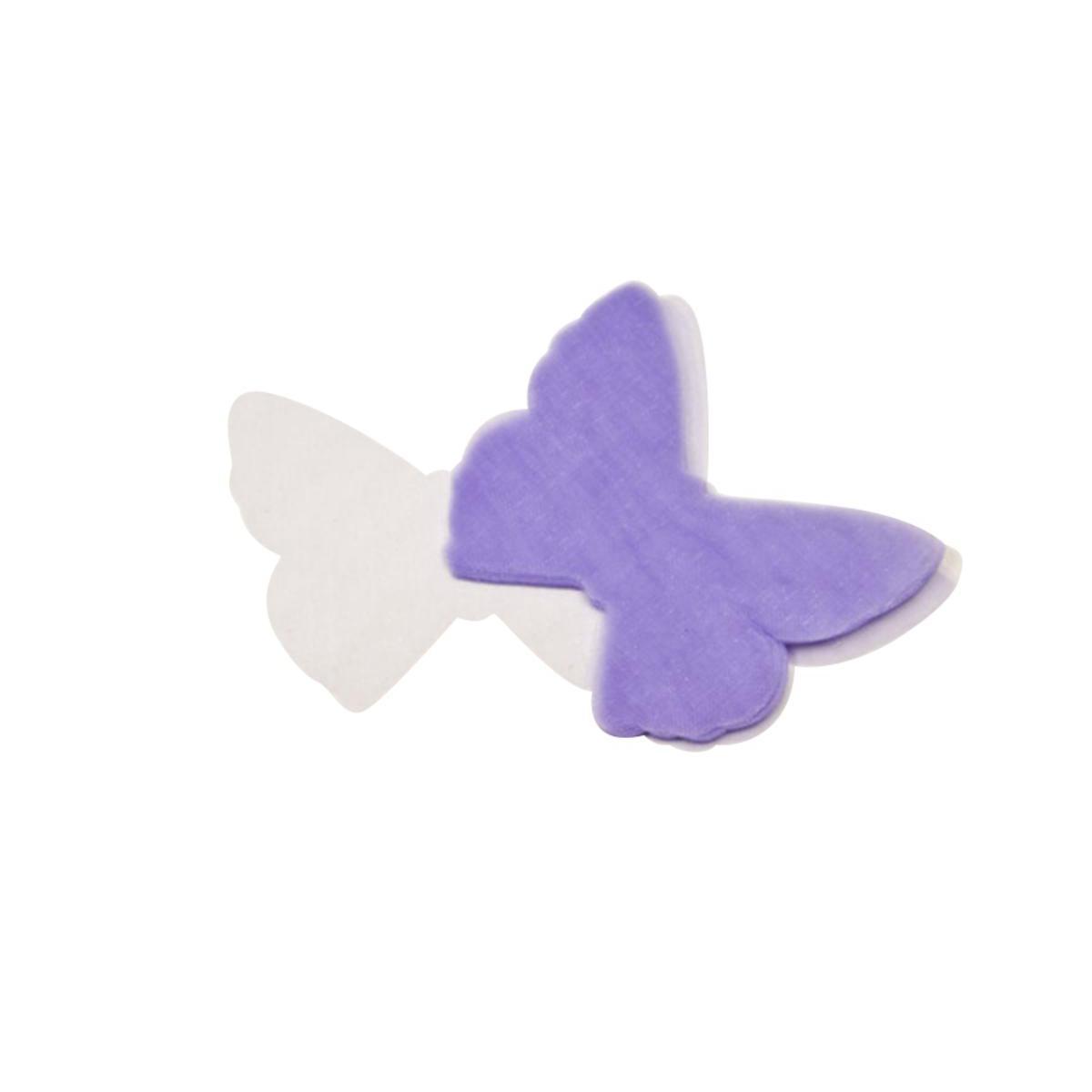 50 papillons décoratifs -10 x 4 cm - Organza - Violet