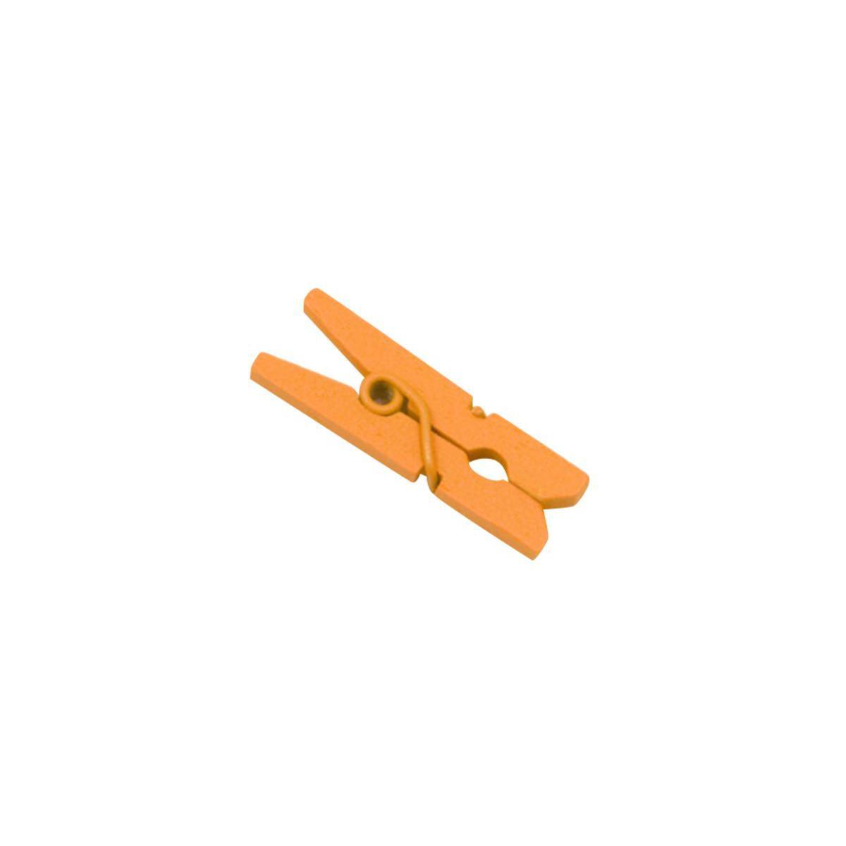 pince a linge en bois (sachet de 10 pieces) orange