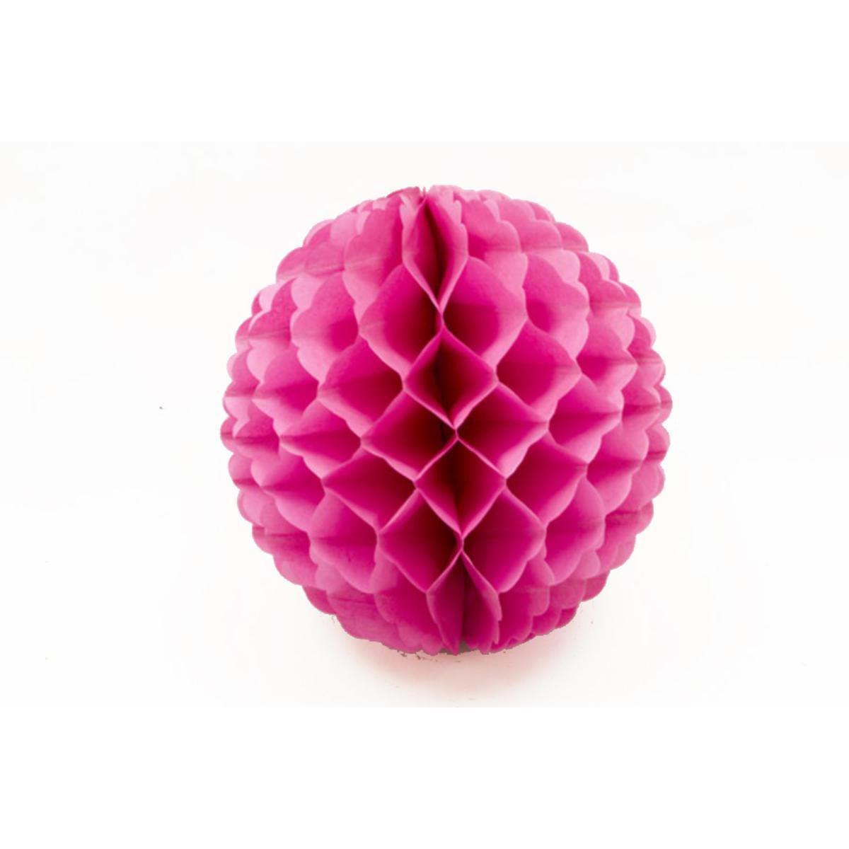 boule papier 25 cm fuschia