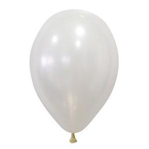 24 ballons nacré - Latex - ø 30 cm - Blanc
