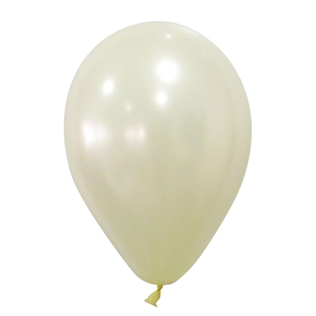 24 ballons nacrés - 30 cm - Latex - Beige