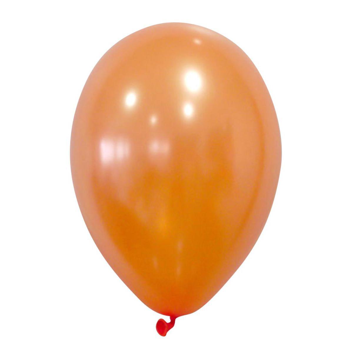 ballons nacres x24  30cm orange