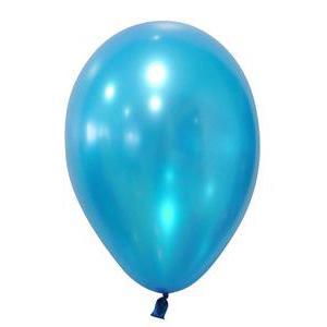 24 ballons nacrés - 30 cm - Latex - Bleu turquoise