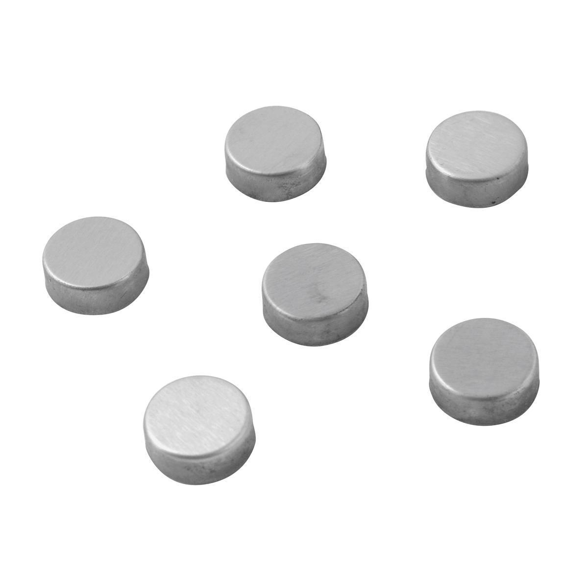 Magnets - Acier inoxydable -Diamètre 2 x 0,5 cm - Gris -