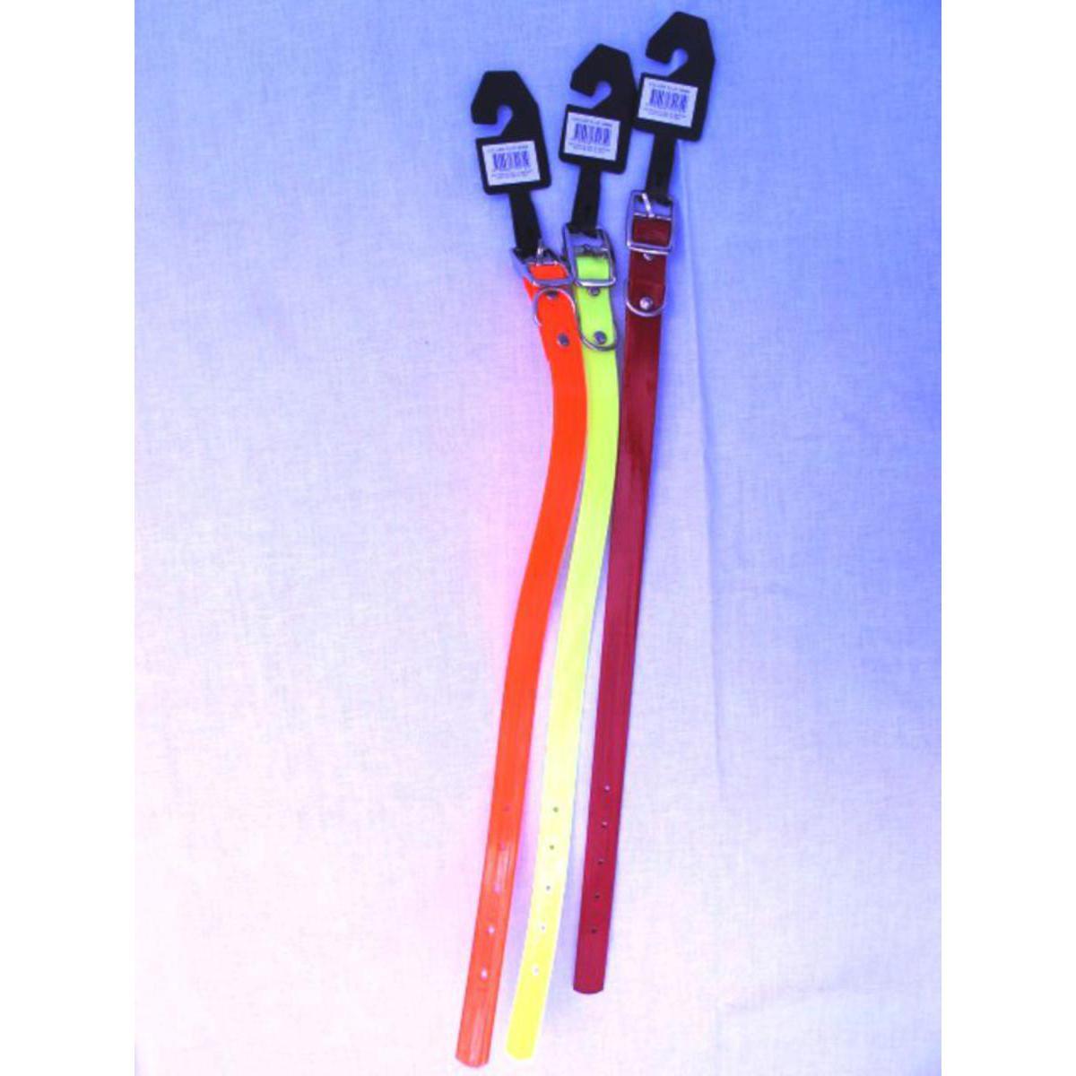 Collier fluo - Plastique - 2 x 50 cm - Rouge, orange ou jaune