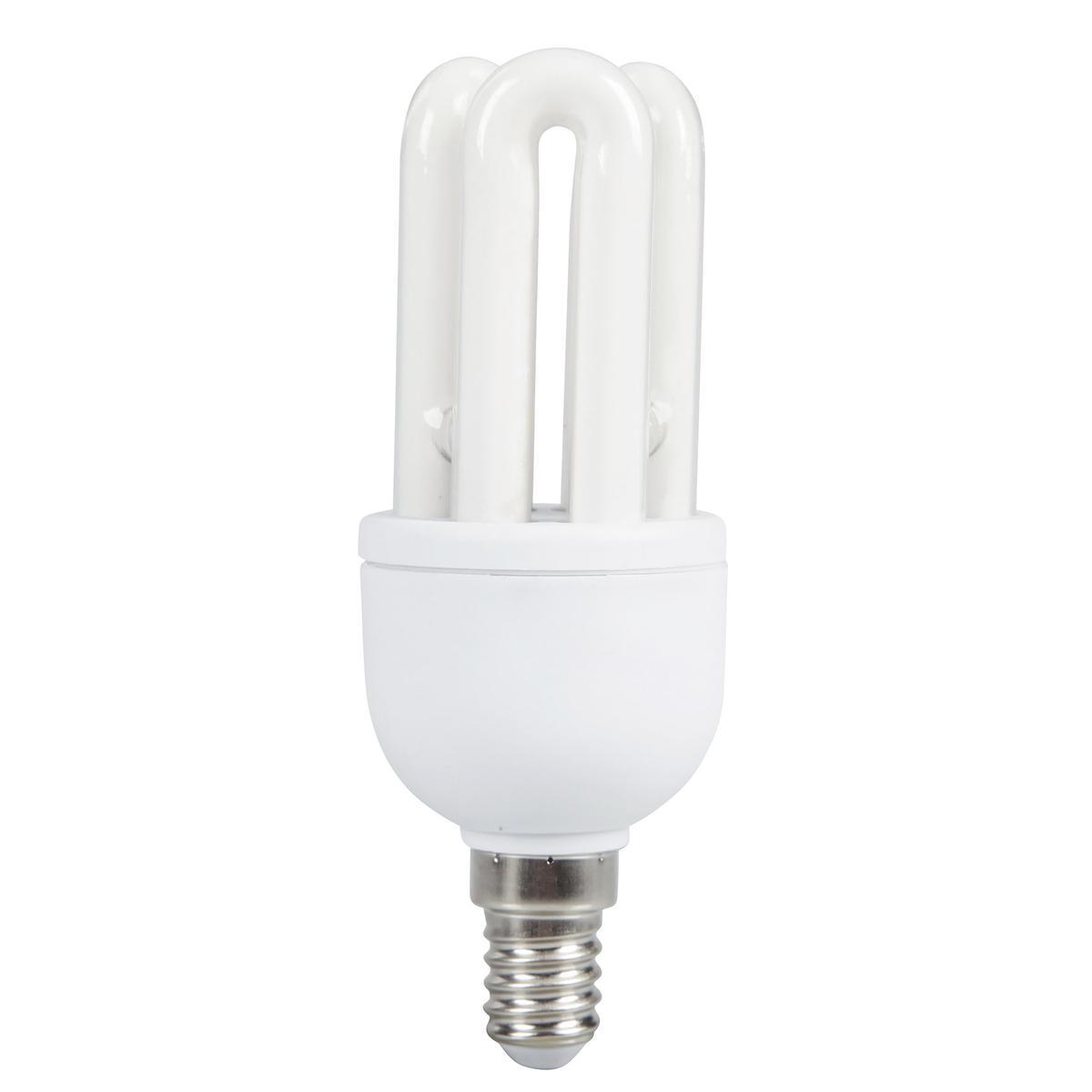 Ampoule à économie d'énergie E14 - 11.5 x 4.5 x 4.5 cm - Transparent