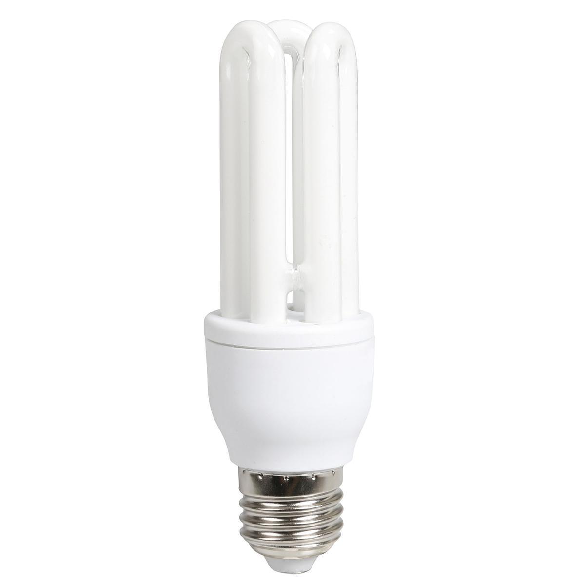 Ampoule à économie d'énergie E27 - 12.5 x 4.5 x 4.5 cm - Transparent