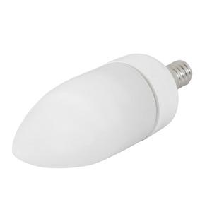 Ampoule économie d'énergie bougie E14 - 12 x 4.5 x 15 cm - Blanc