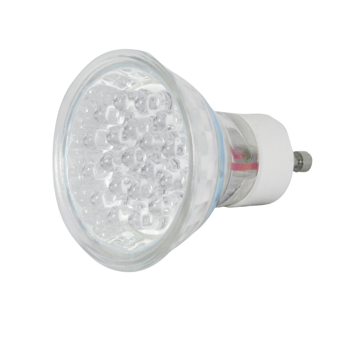 Ampoule spot 20 LED GU10 - 5 x 5 x 5 cm - Transparent
