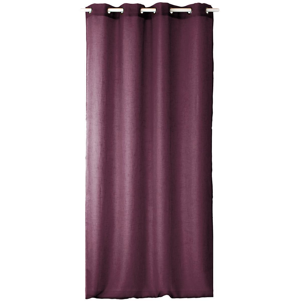 Panneau à oeillets - 100% polyester - 140 x 240 cm - Violet