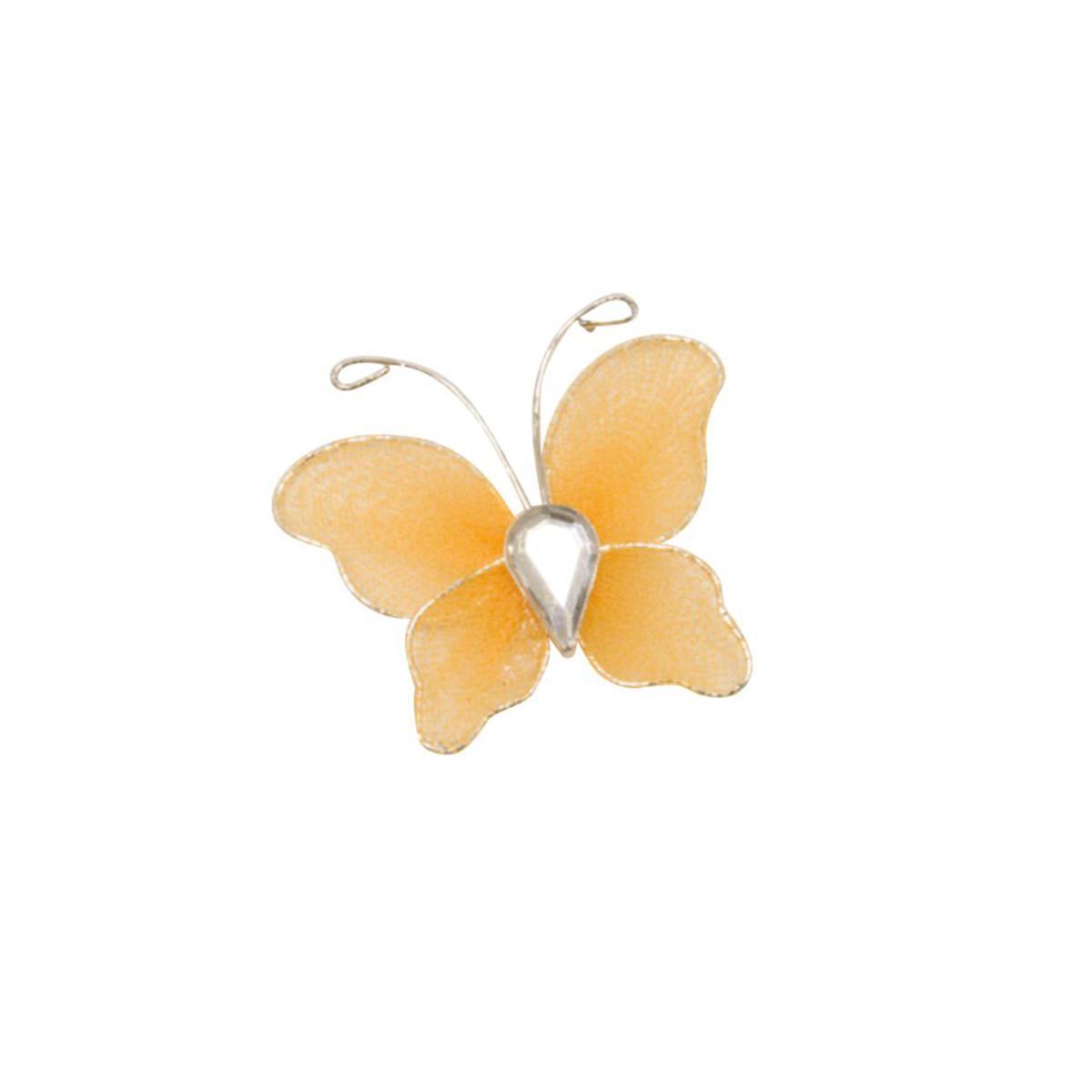 sachet de 10 papillons petit modele  orange