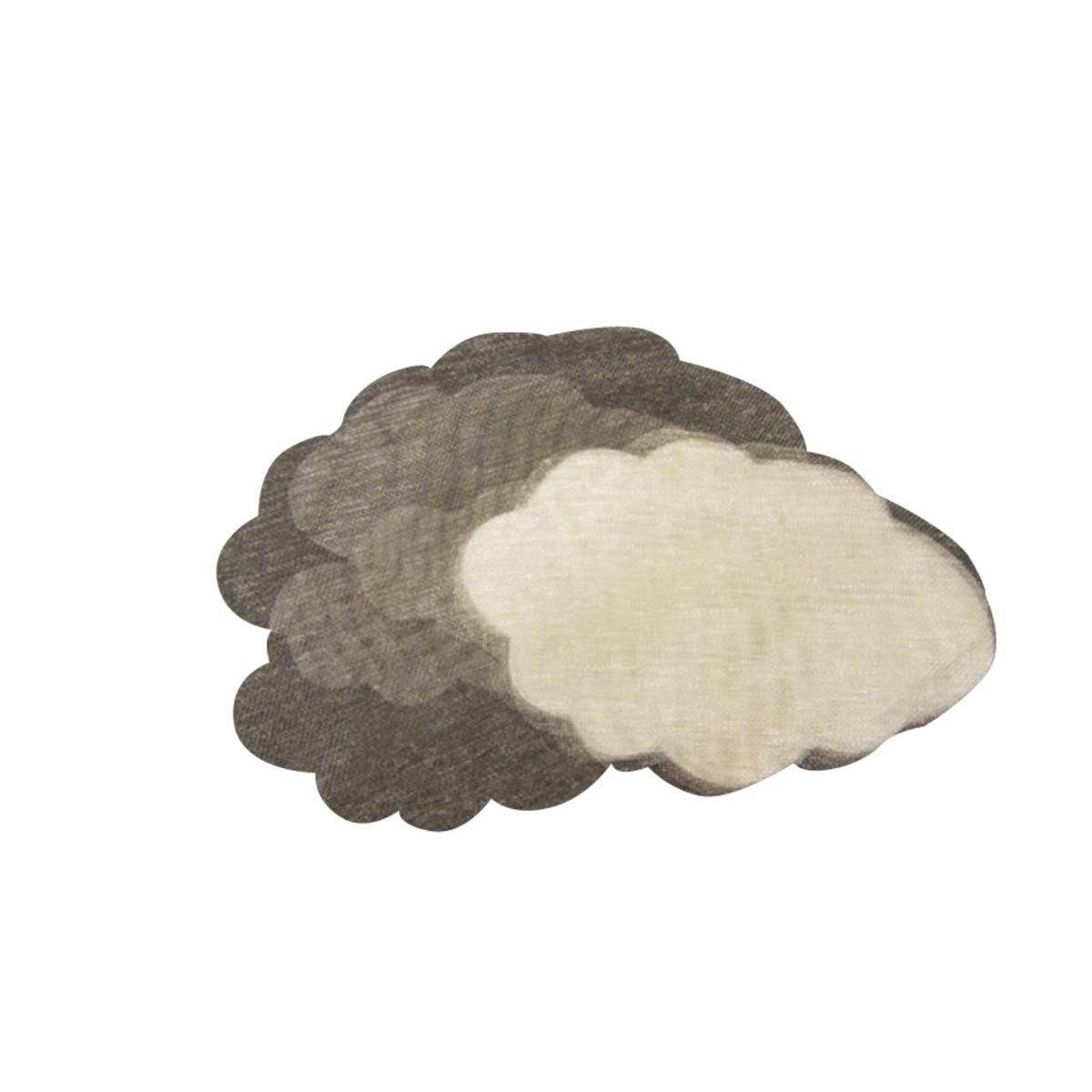 Lot de 50 nuages en organza - 8,5 x 5,5 cm - Blanc ivoire