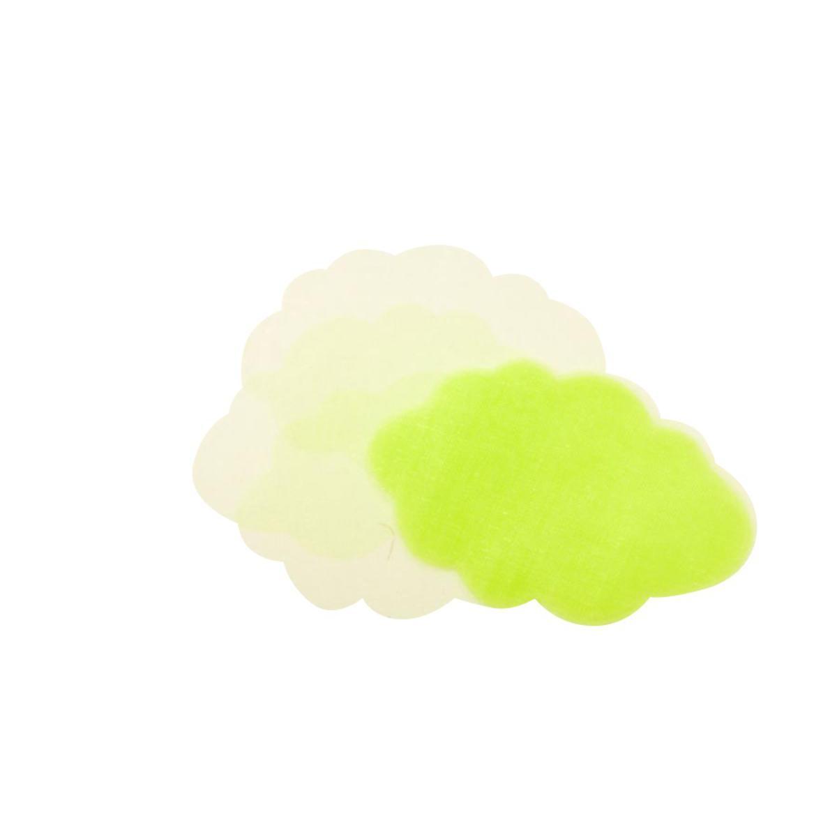 Lot de 50 nuages en organza - 8,5 x 5,5 cm - Vert menthe