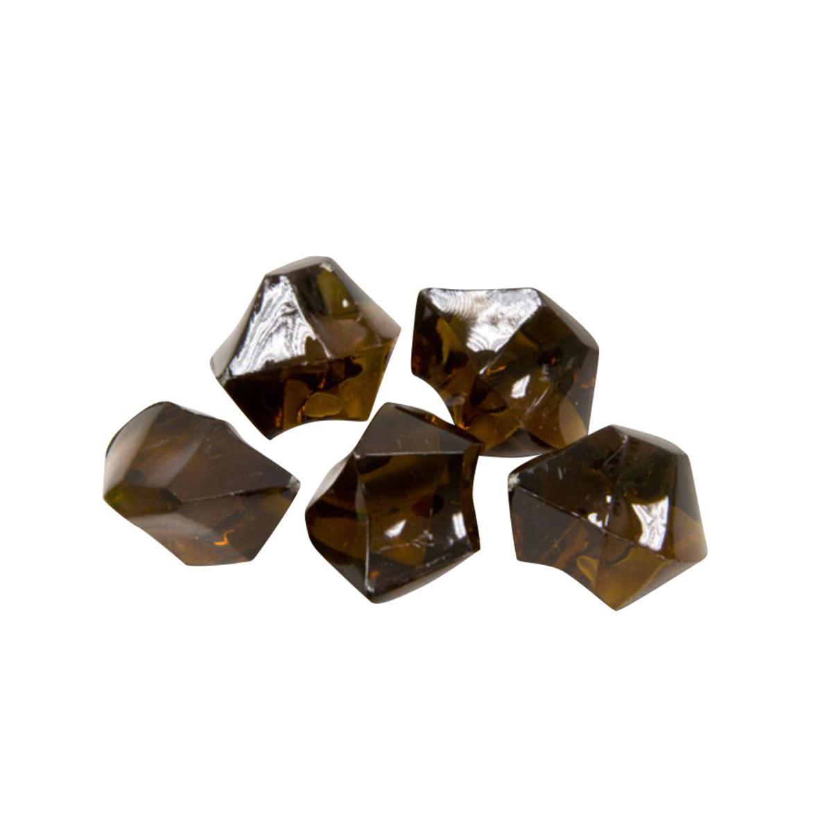 pierres en cristal en etui pvc 100 grs marron