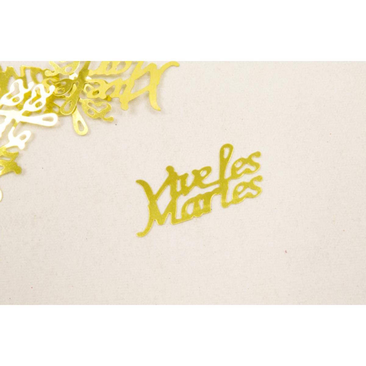 Confetti bois Noël (x 12) - 3.5 x 1.5 x 2 cm - Or