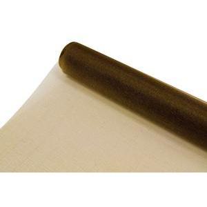 rouleau chemin de table organza 28cm x 5m marron